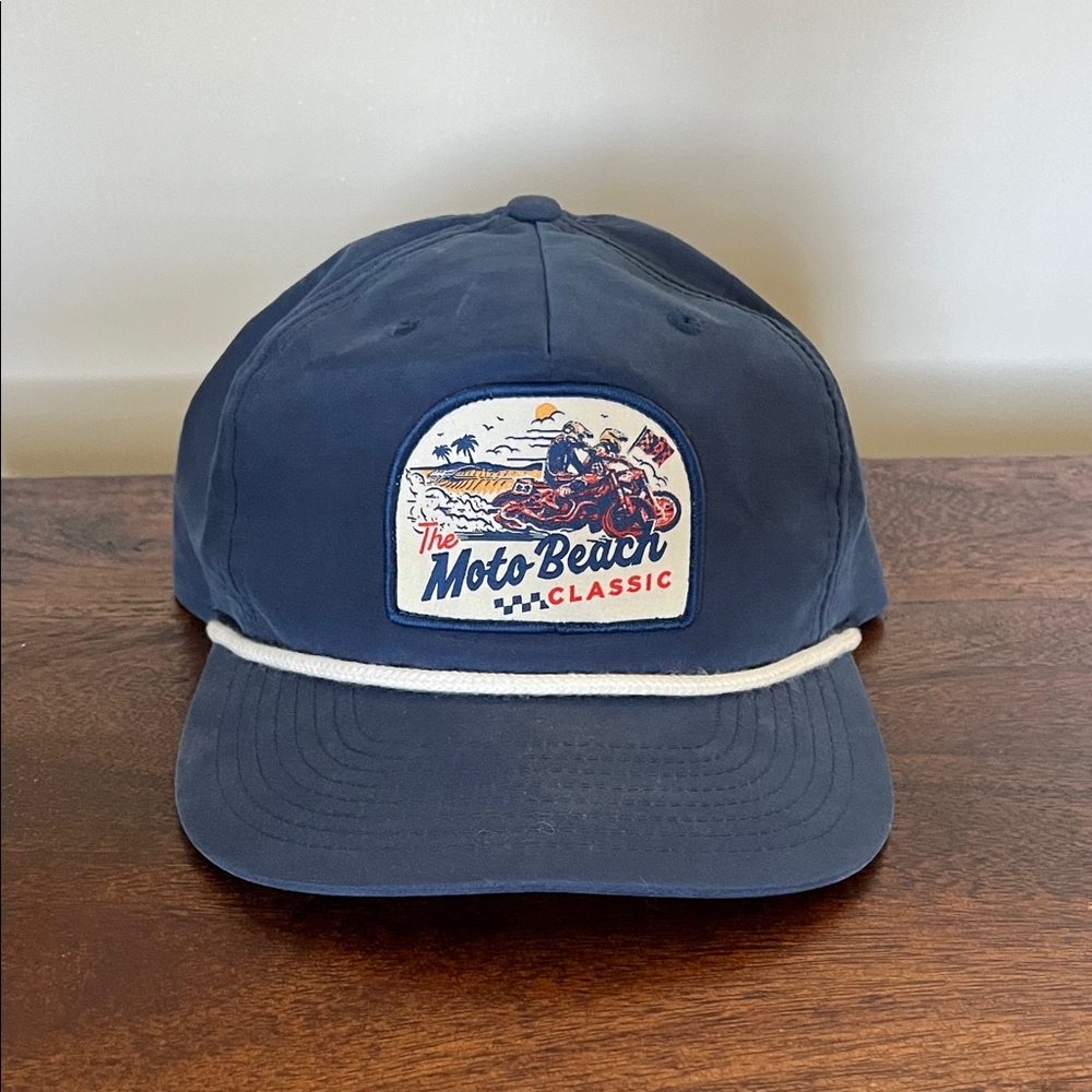 Moto Beach Classic Navy Blue Hat